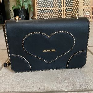 Love Moschino Black Leather Bag